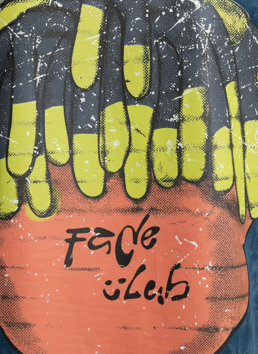 Blue Acid Wash Drop Shoulder Oversized T-Shirt – Faded Oleb Streetwear Style